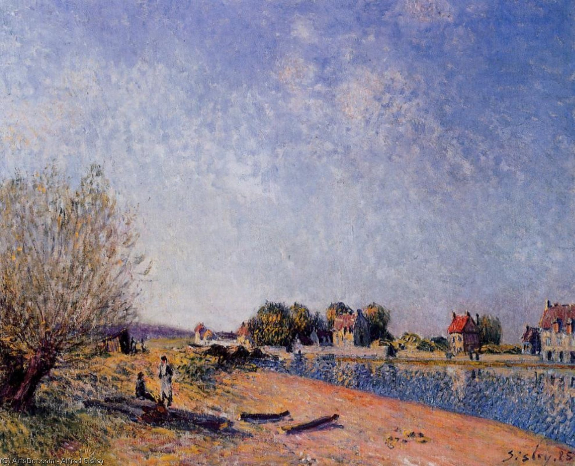 Loing Canal At Saint Mammes — Alfred Sisley