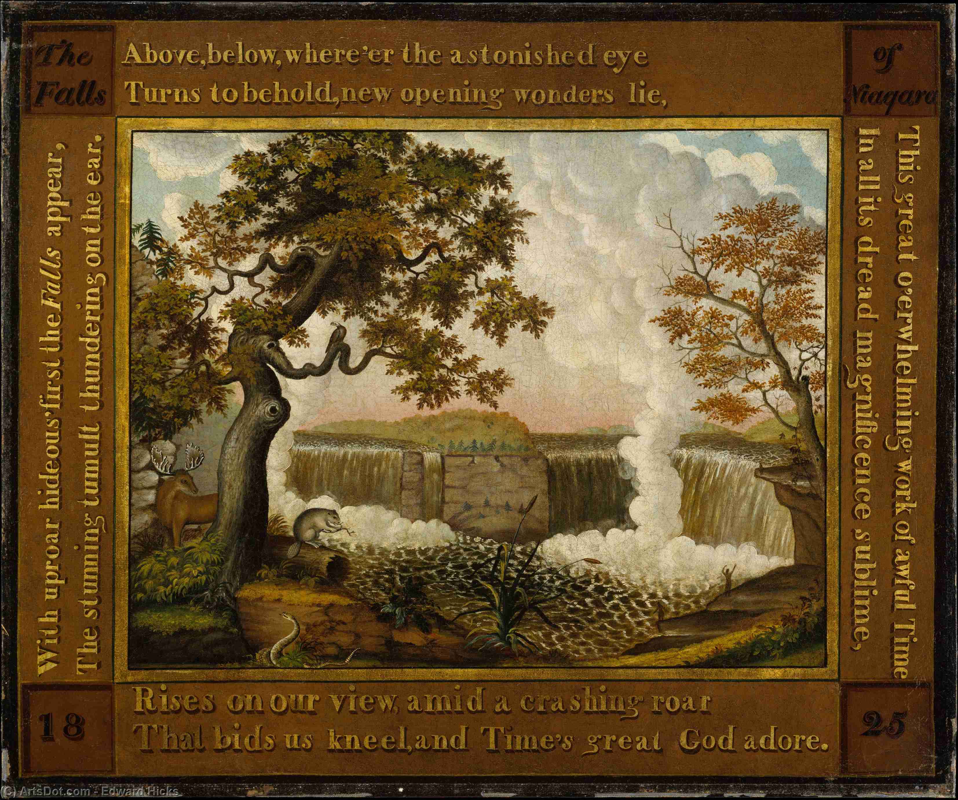 The Falls Of Niagara — Edward Hicks
