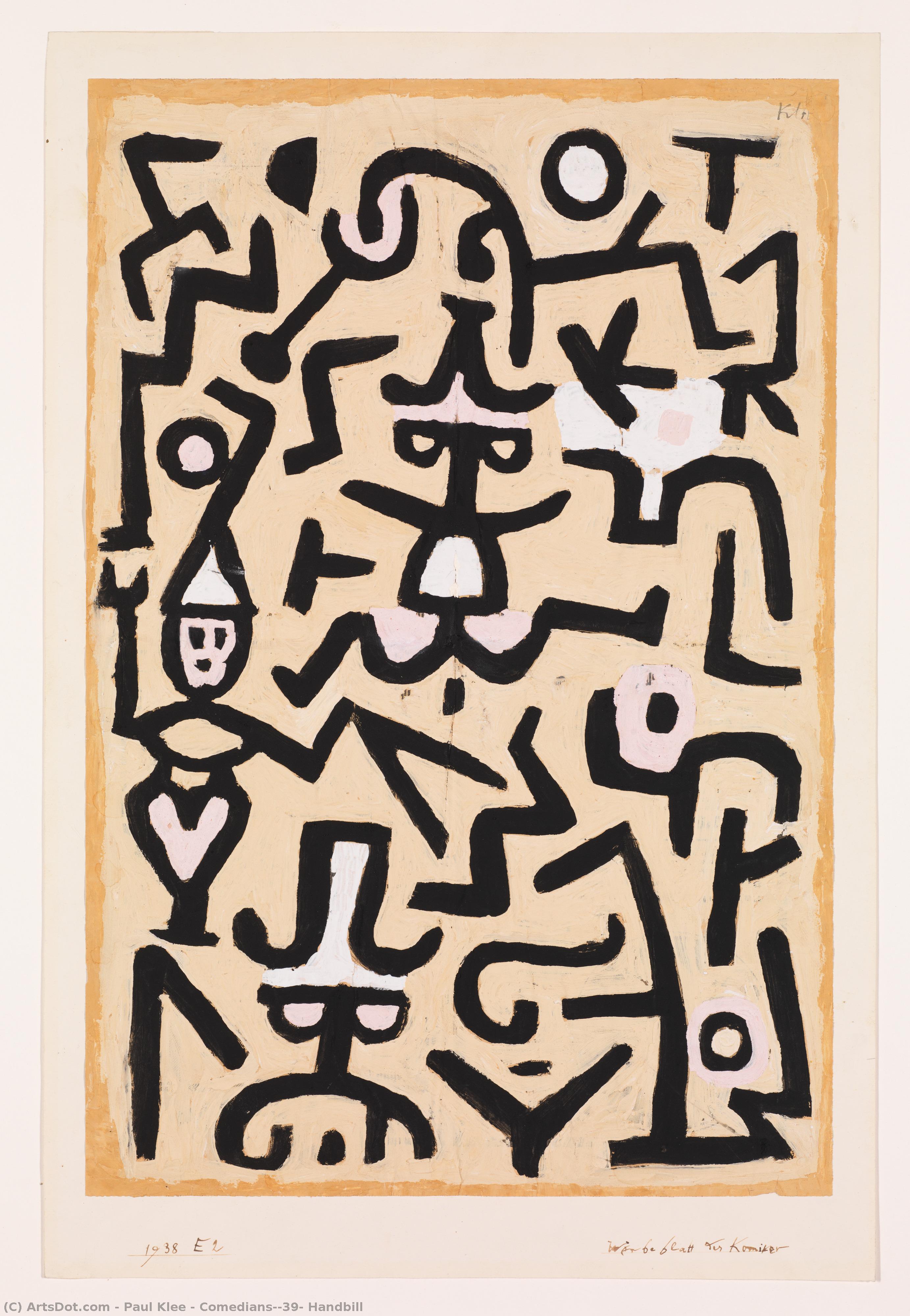 Comedians' Handbill — Paul Klee