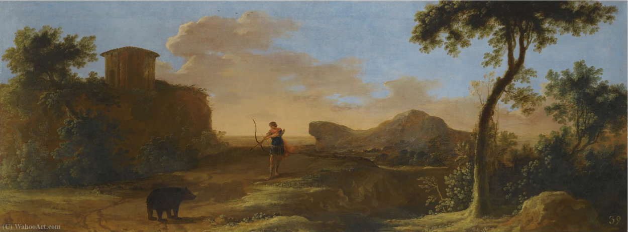 Landscape With Callisto Transformed Into A Bear — Herman Van Swanevelt