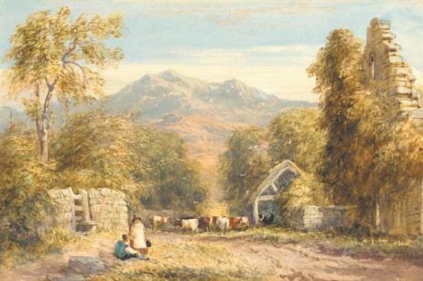 View From Kymmer Abbey, North Wales — David Cox