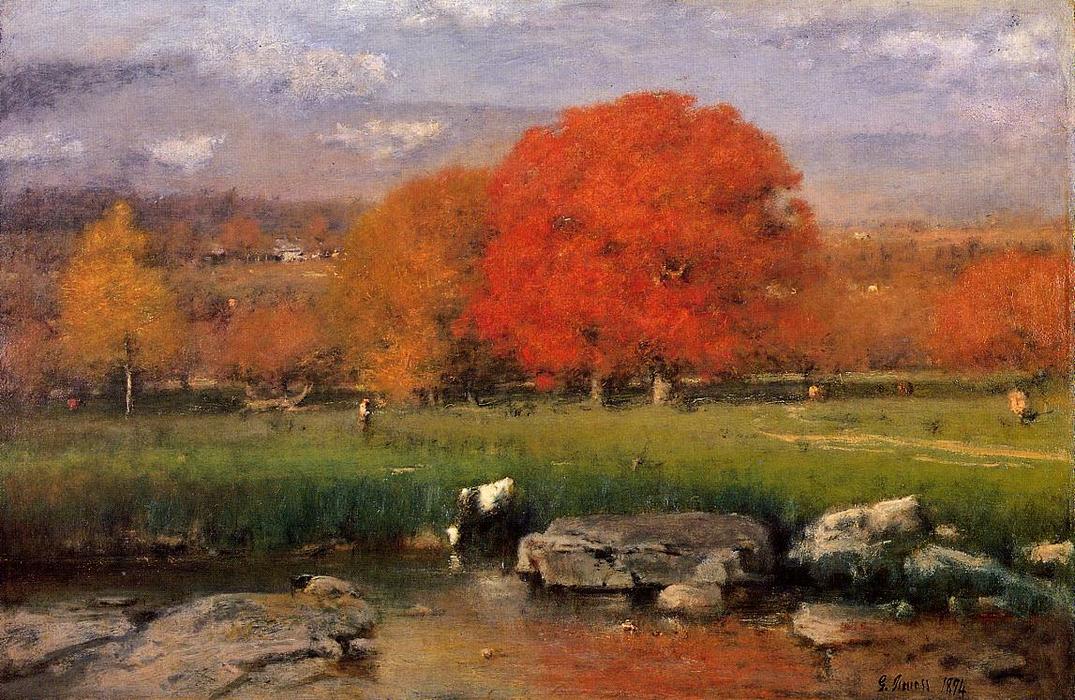 Morning, Catskill Valley (also Known As The Red Oaks) — George Innes
