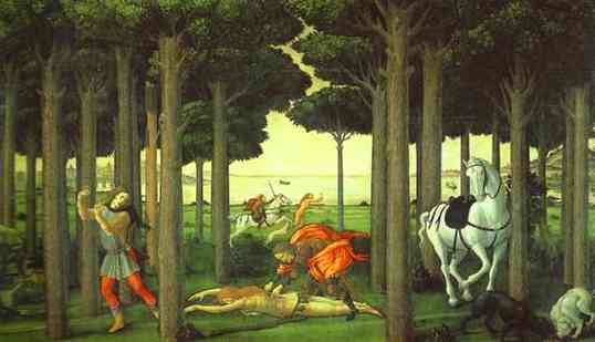 The Infernal Hunt — Sandro Botticelli
