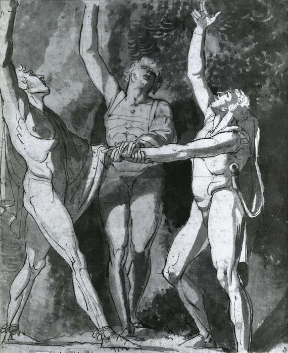The Three Conspirators Swear An Oath On The Rüthli Meadow — Johann Heinrich Füssli