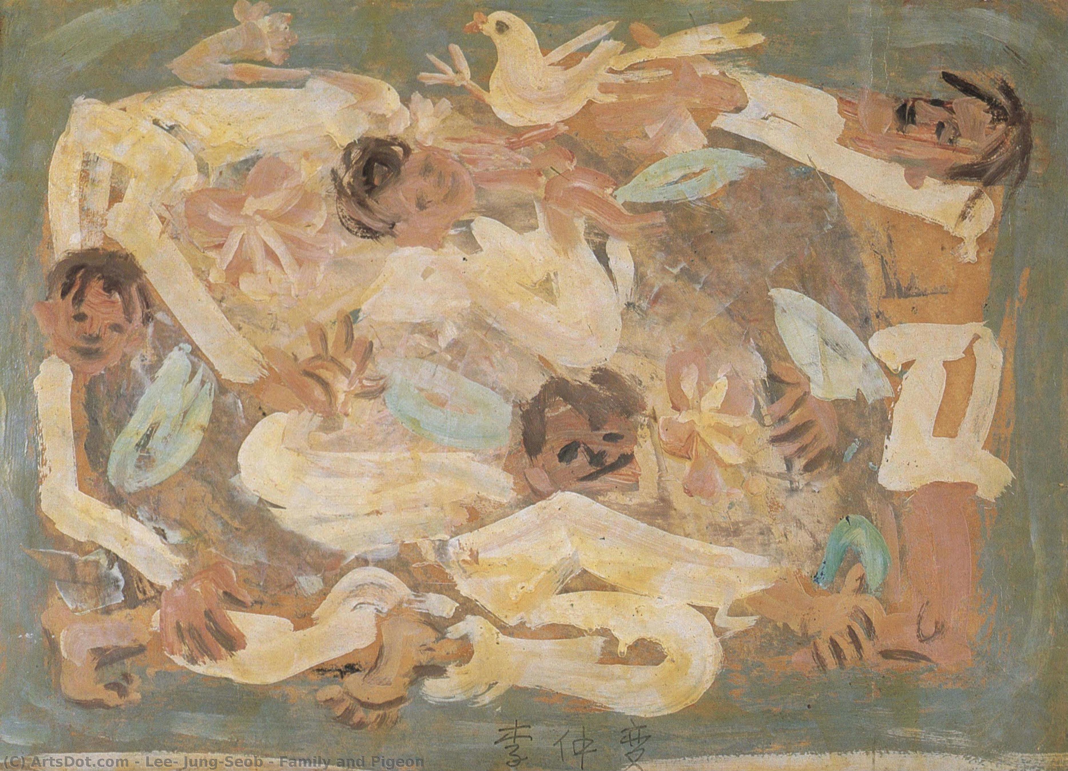 Family And Pigeon — Lee, Jung-seob