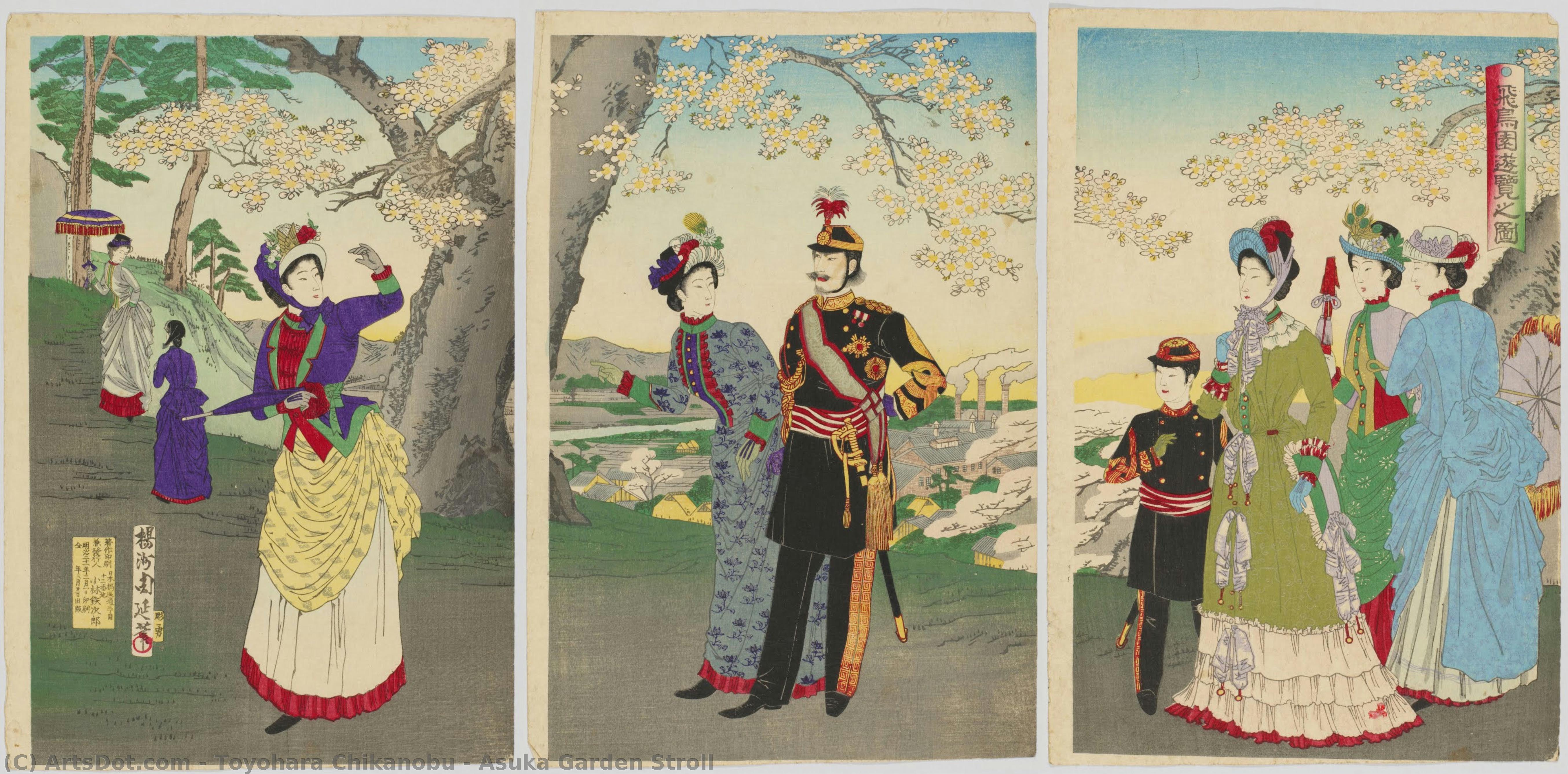 Asuka Garden Stroll — Toyohara Chikanobu