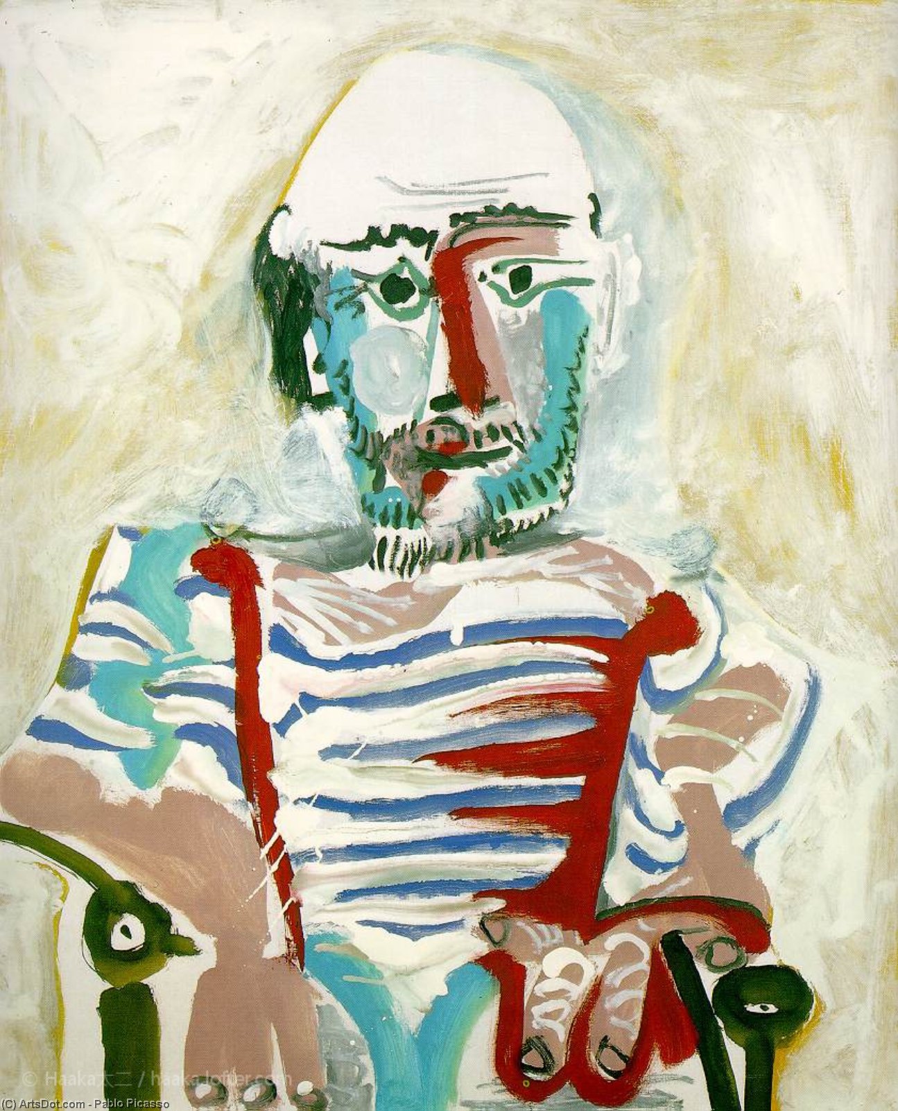 Seated Man (self-portrait) — Pablo Picasso