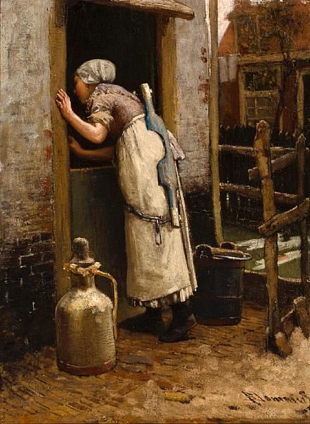 The Milkmaid — Bernardus Blommers