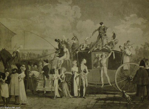 The Carnaval — Philibert Louis Debucourt