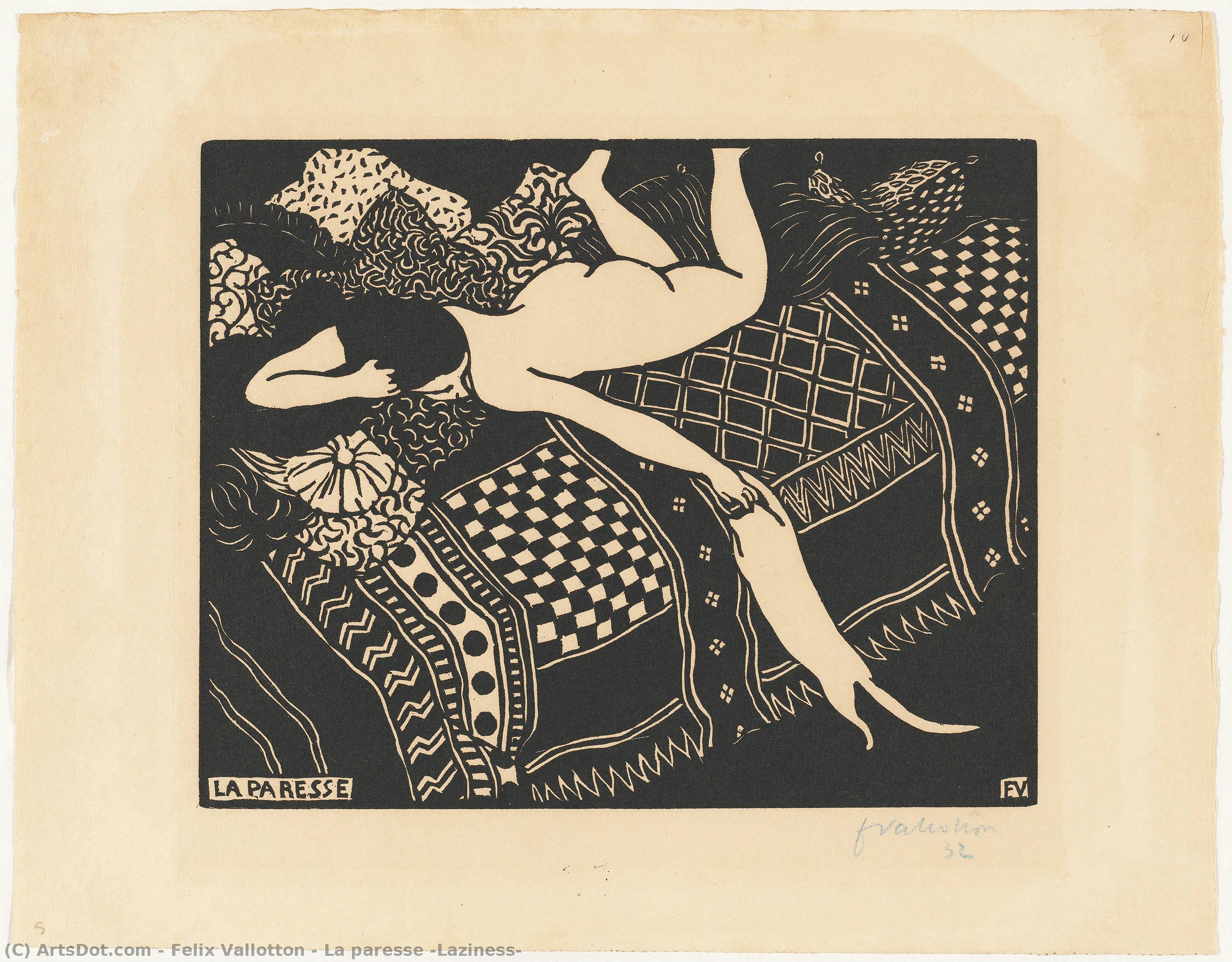 La Paresse (laziness) — Félix Vallotton