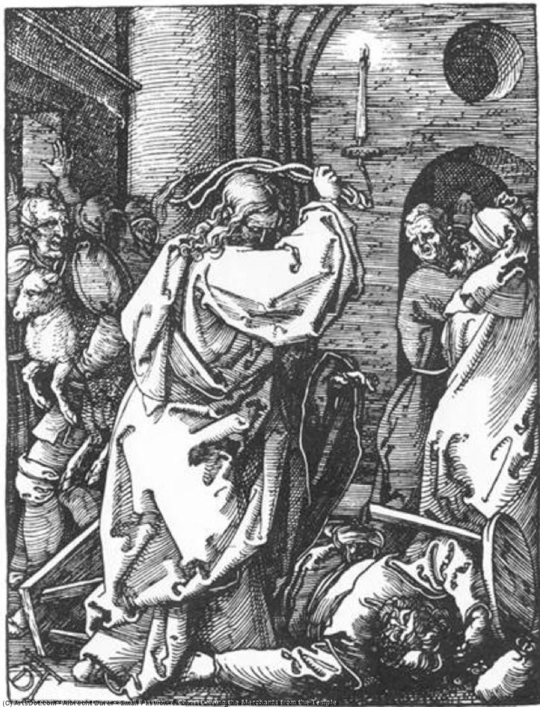 Small Passion: 7. Christ Driving The Merchants From The Temple — Albrecht Dürer