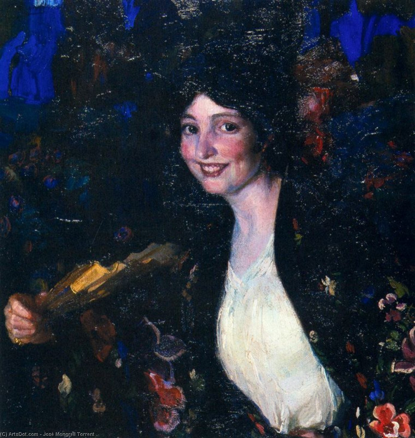 Mujer Con Abanico (also Known As A La Verbena) — José Mongrell Torrent