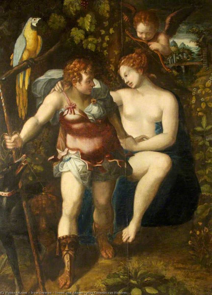 Venus And Adonis (after Cornelis Van Haarlem) — Isaac Seeman