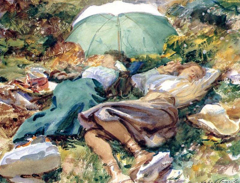 Eine Siesta — John Singer Sargent