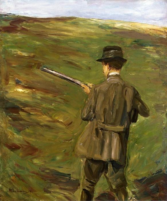 A Hunter In The Dunes — Max Liebermann
