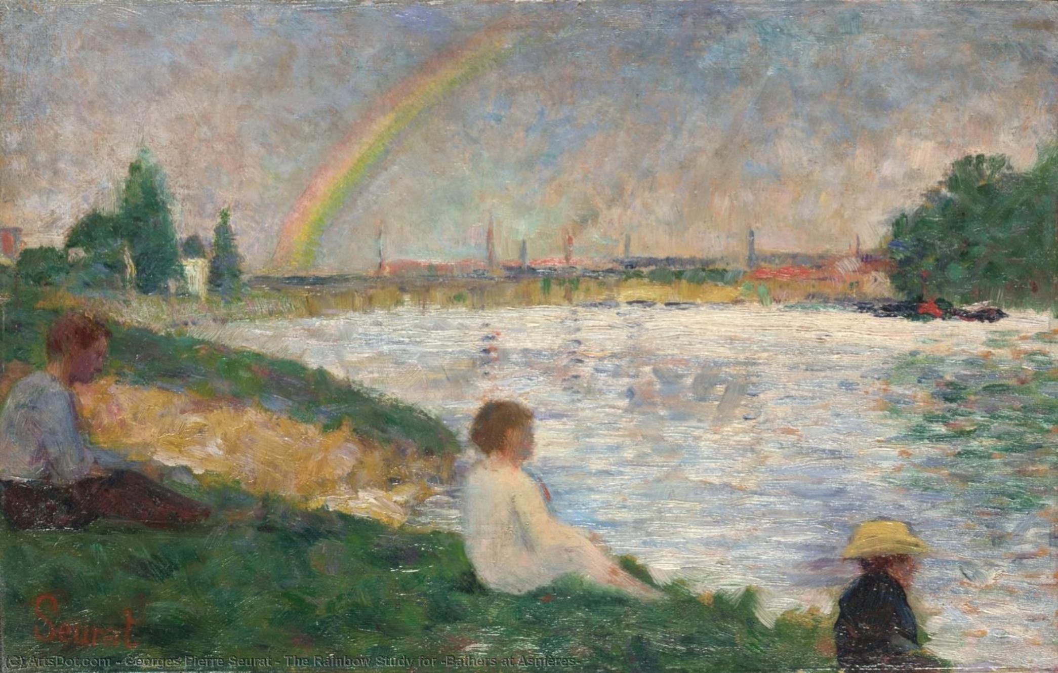 The Rainbow Study For 'bathers At Asnières' — Georges Seurat