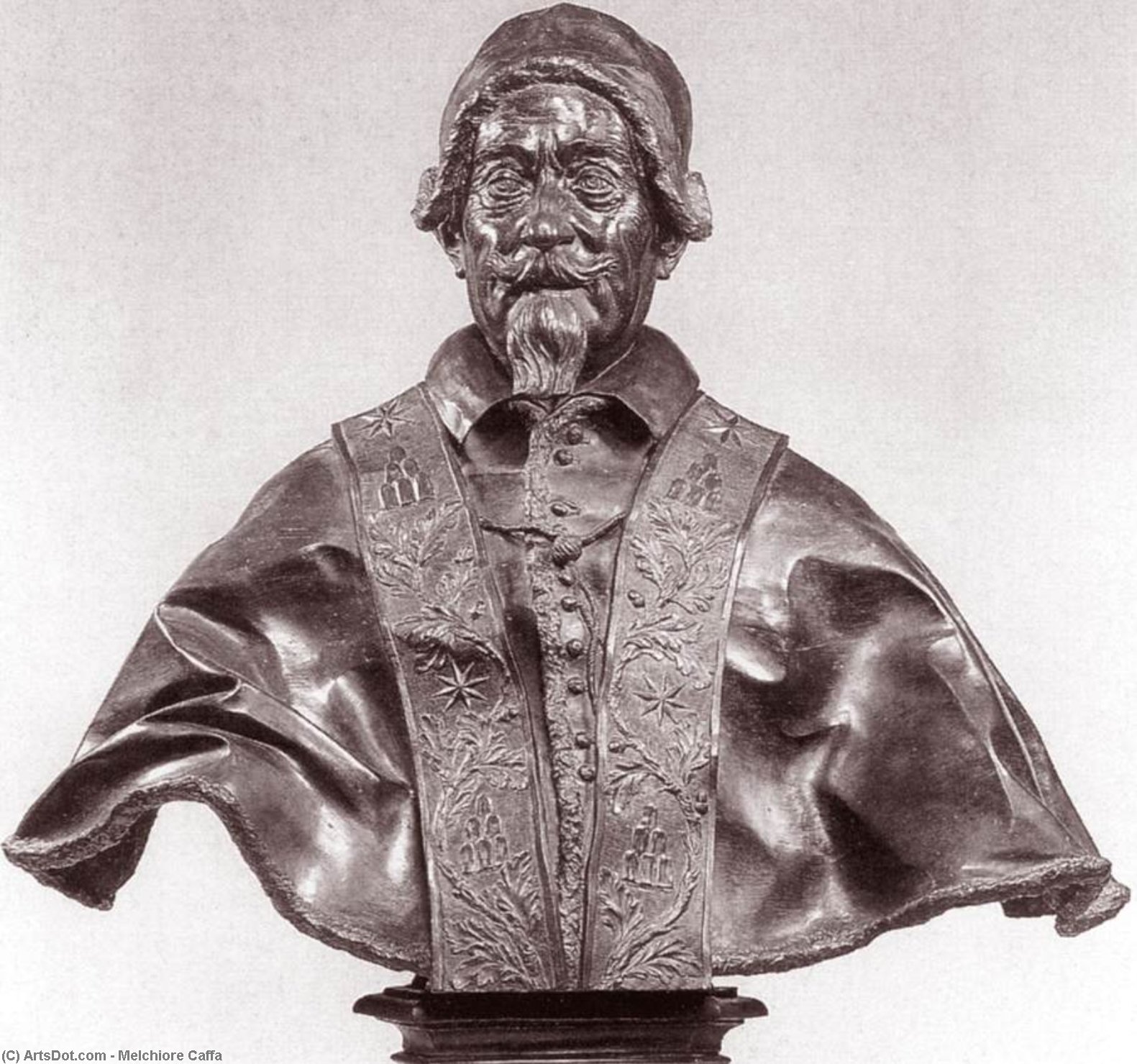 Bust Of Alexander Vii — Melchiore Caffa