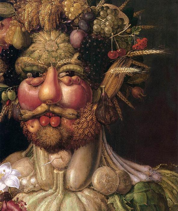 Vertumnus (detail) — Giuseppe Arcimboldo