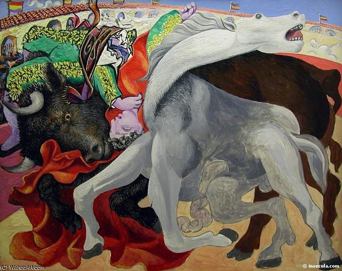 Corrida, La Mort Du Torero — Pablo Picasso