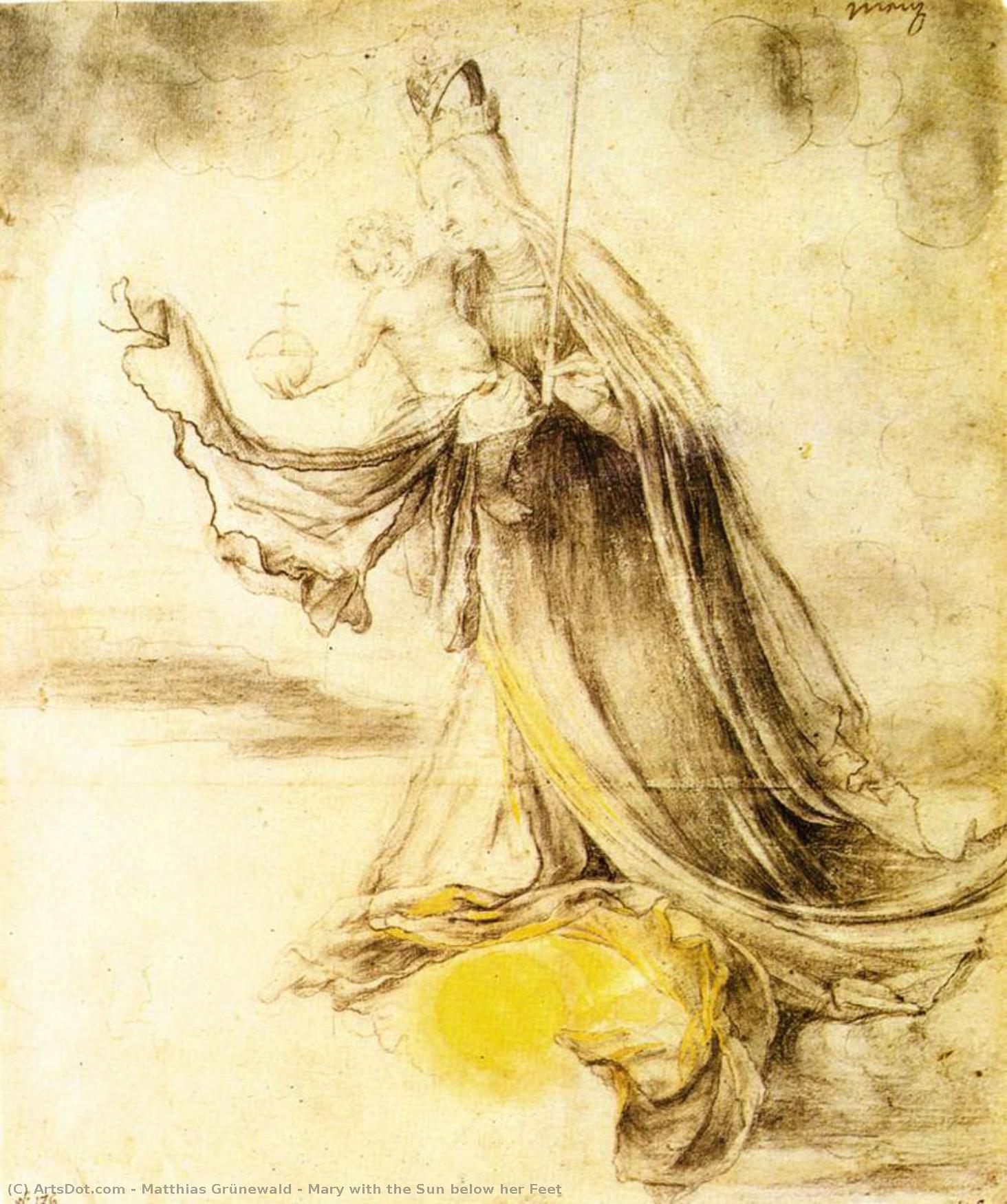 Mary With The Sun Below Her Feet — Matthias Grünewald