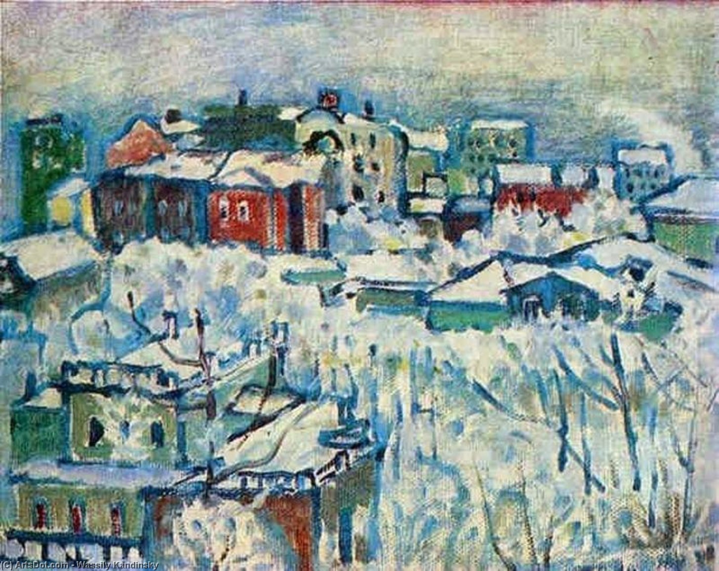 Moscow. Smolensky Boulevard. Study — Wassily Wassilyevich Kandinsky