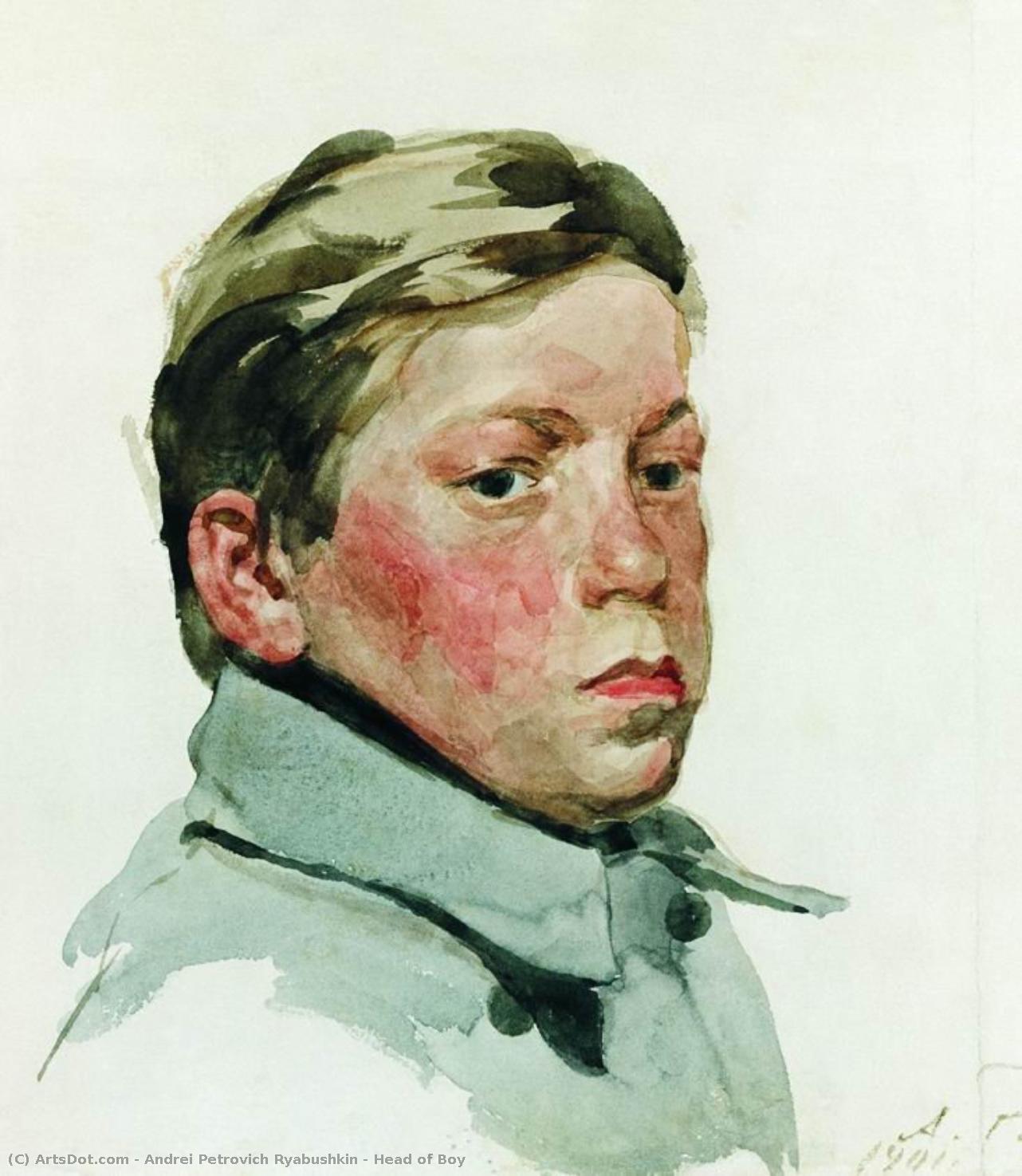 Head Of Boy — Andrei Petrovich Ryabushkin