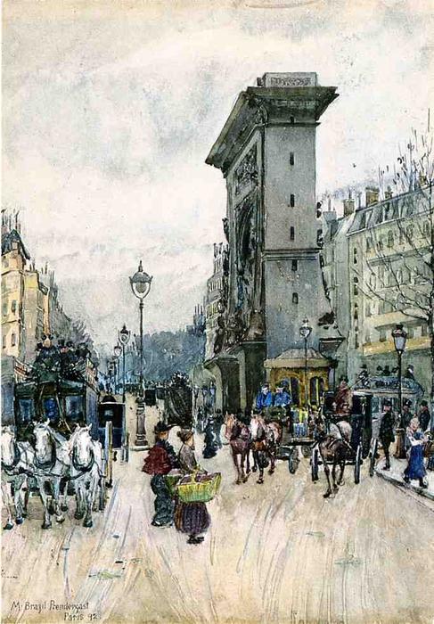 La Porte San Denis — Maurice Brazil Prendergast