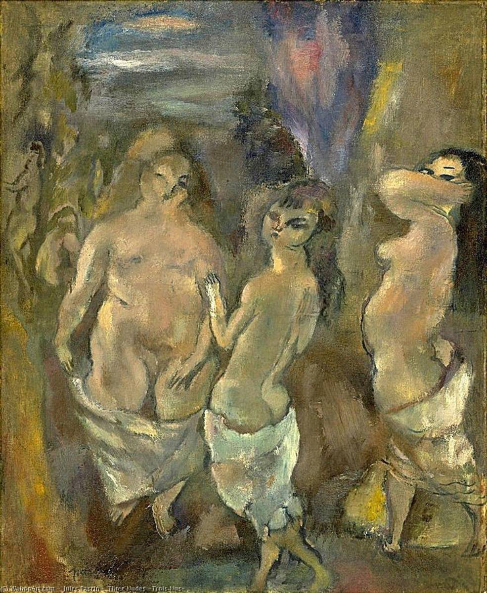 Three Nudes (trois Nus) — Julius Mordecai Pincas