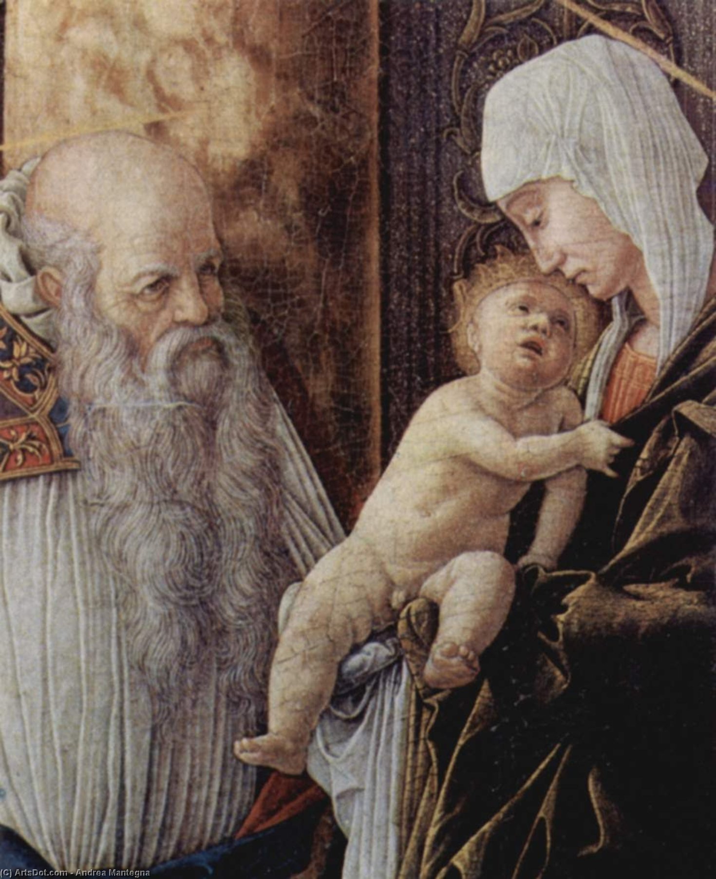 The Circumsicion Of Jesus, Detail — Andrea Mantegna