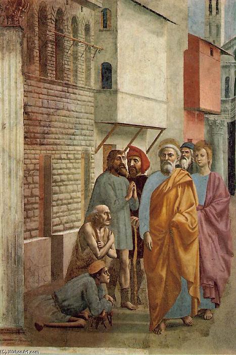 St Peter Healing The Sick With His Shadow — Masaccio