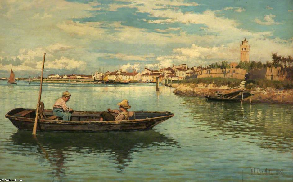 Fishing Off Chioggia, Venice — William Henry Bartlett