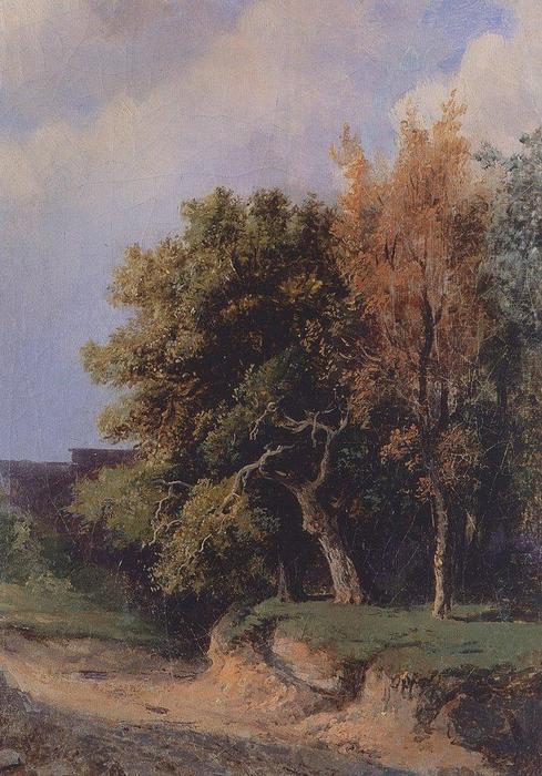 Landscape With Road — Alexei Kondratyevich Savrasov