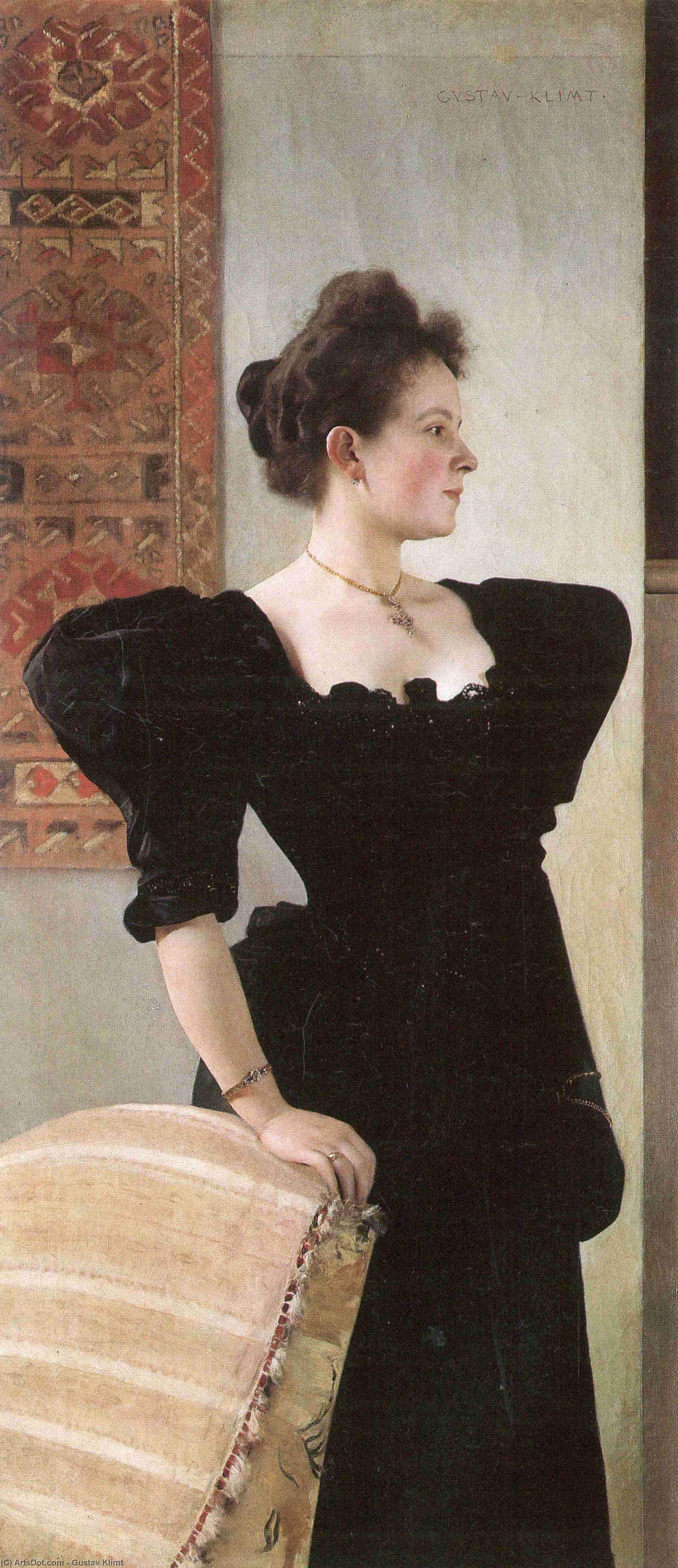 Portrait Of Marie Breunig — Gustav Klimt