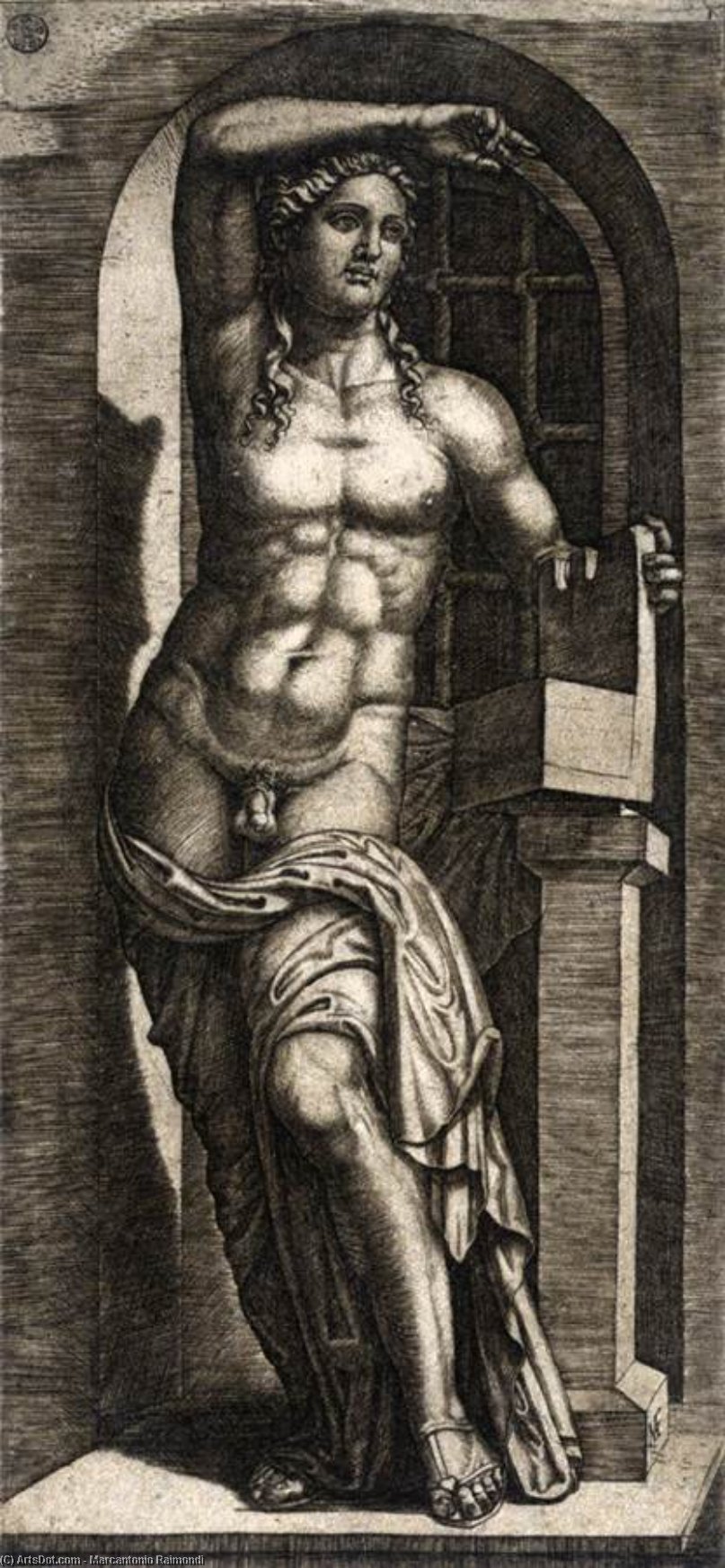 Apollo Citharoedus Of The Casa Sassi — Marcantonio Raimondi