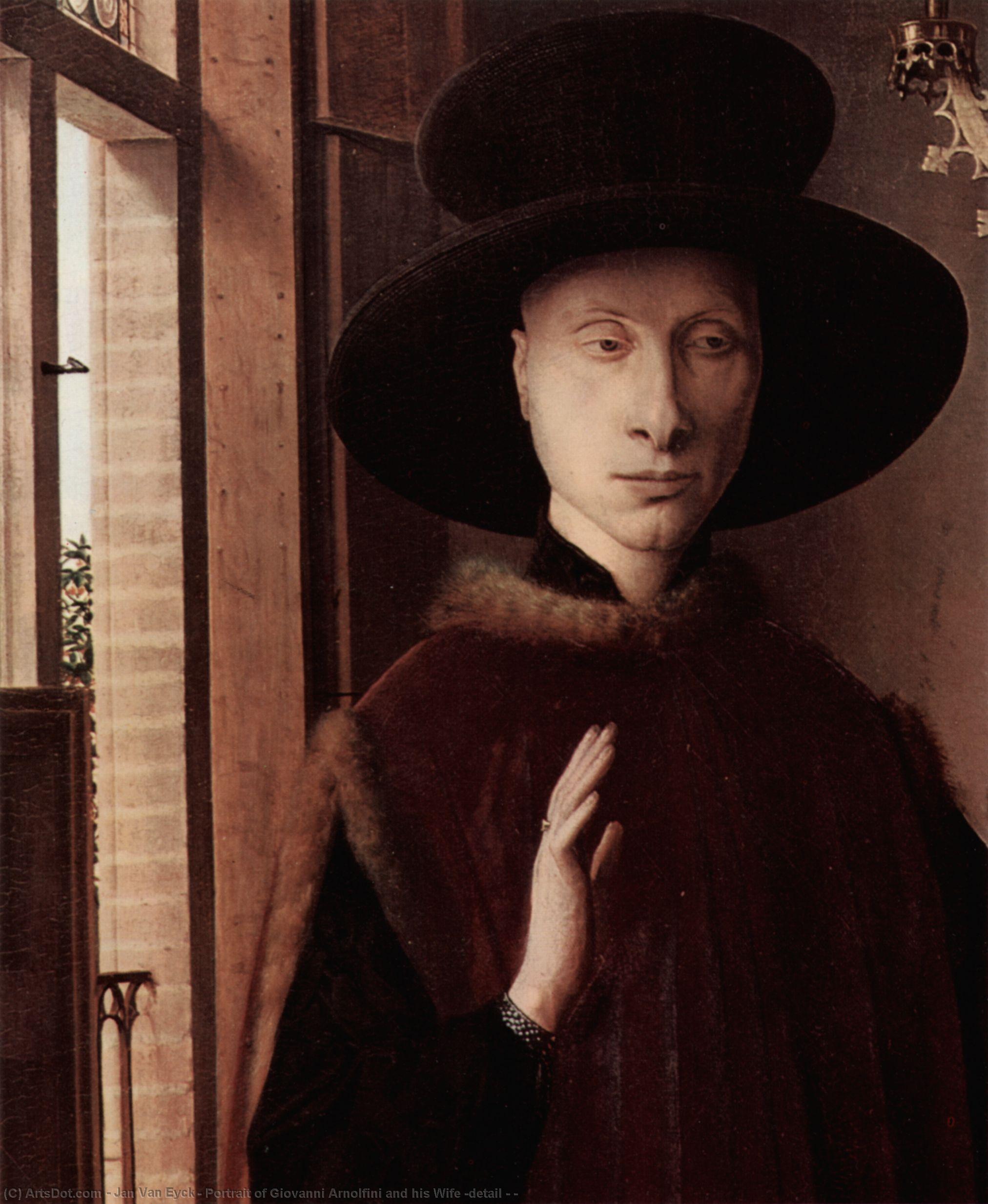 Portrait Of Giovanni Arnolfini And His Wife (detail - ) — Jan Van Eyck