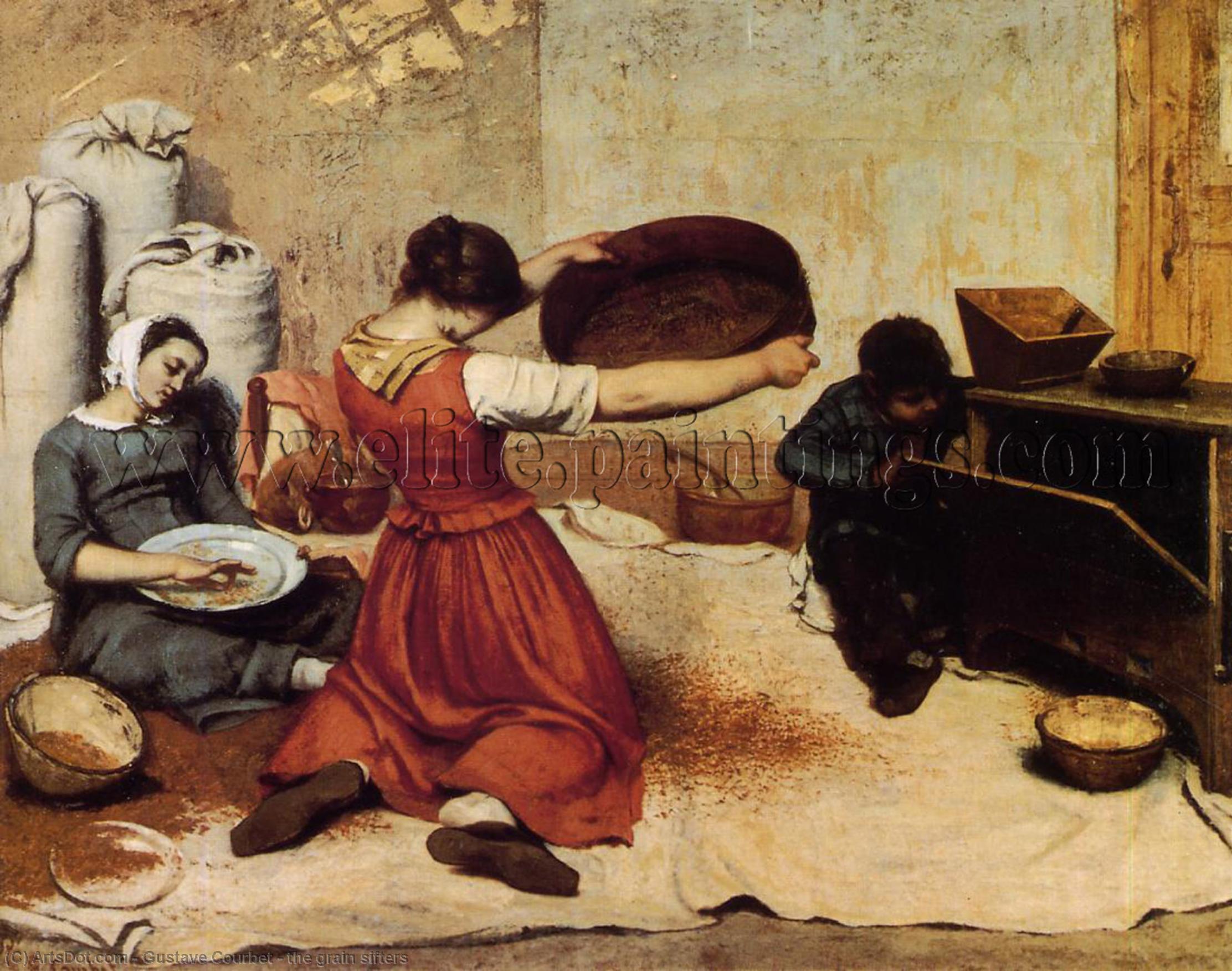 The Grain Sifters — Gustave Courbet
