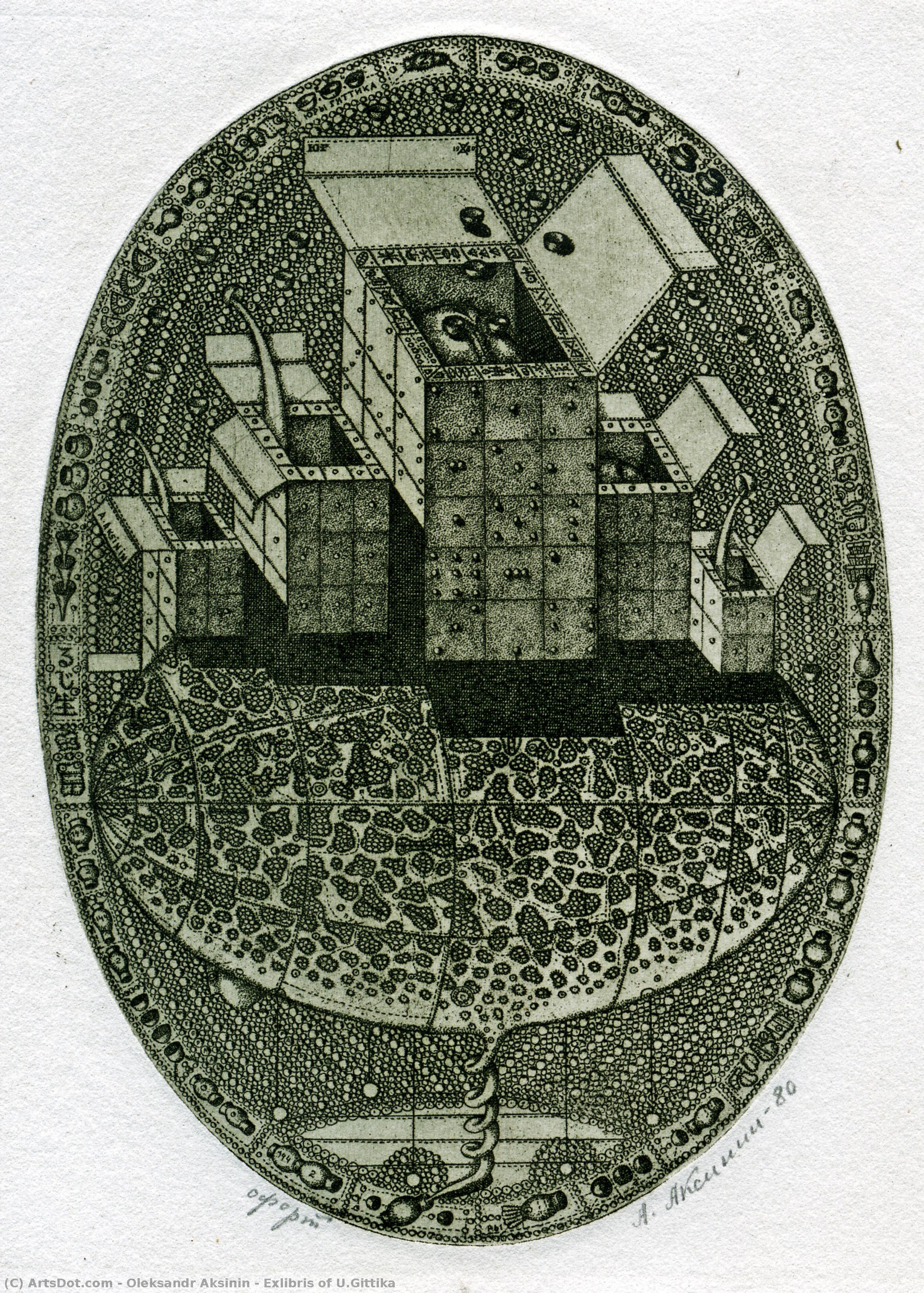 Exlibris Of U.gittika — Oleksandr Aksinin