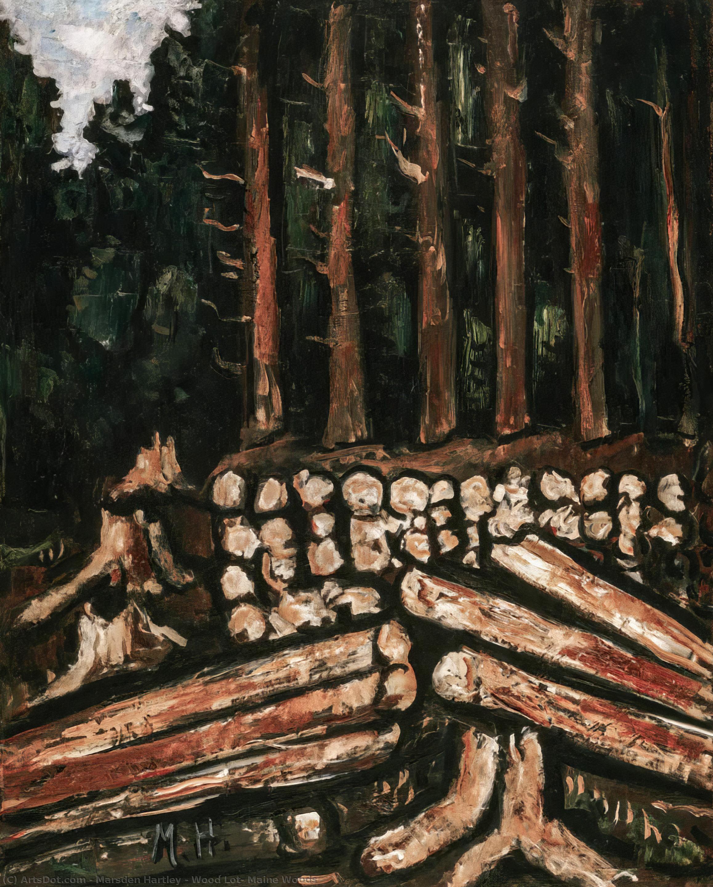Wood Lot, Maine Woods — Marsden Hartley