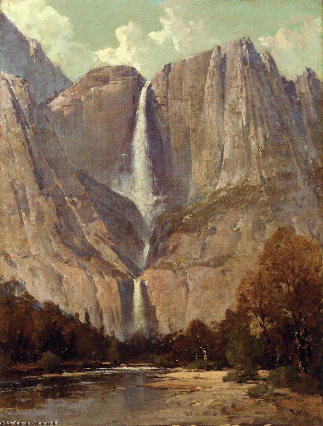 Bridle Veil Fall, Yosemite — Thomas Hill