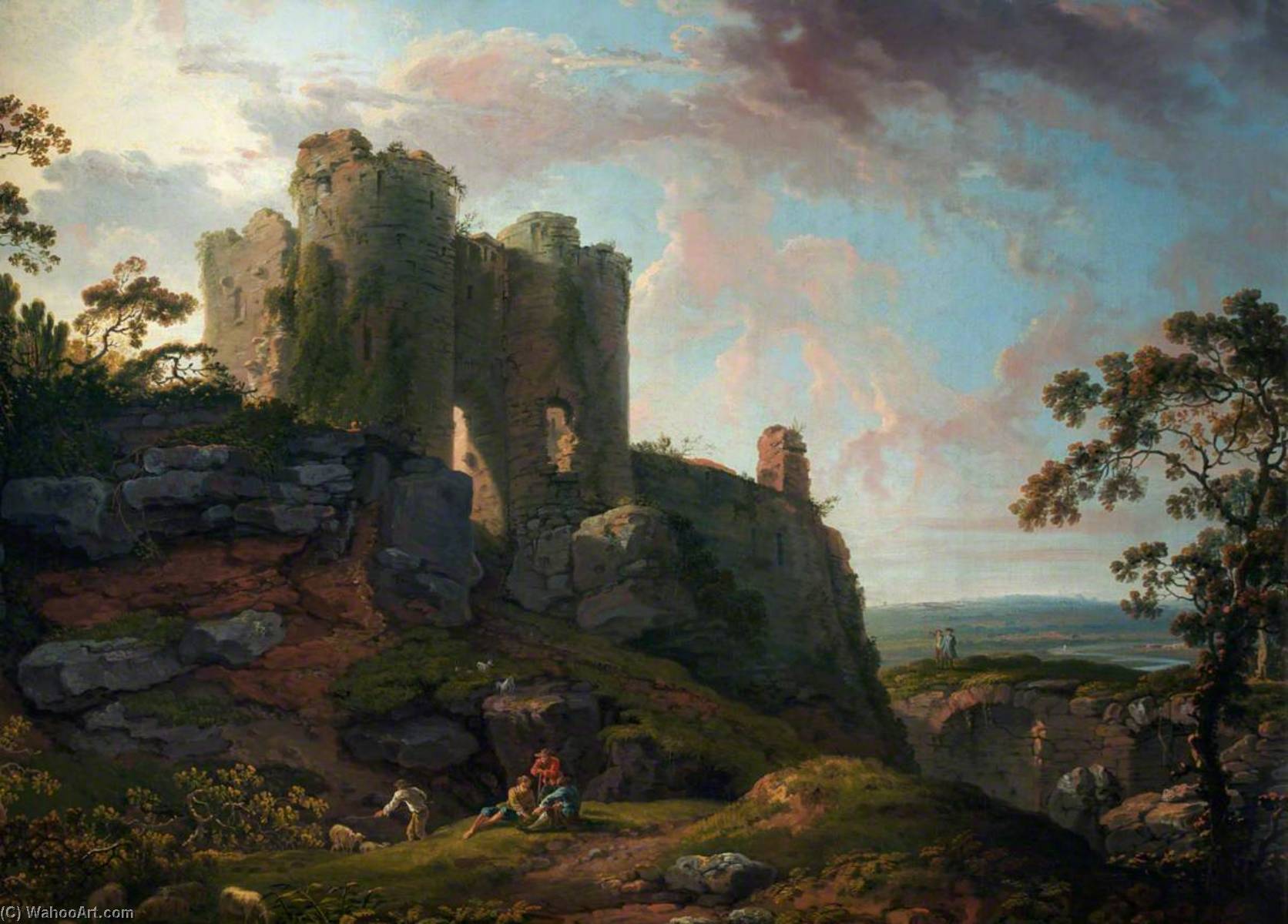 Beeston Castle, Cheshire — George Barret The Elder