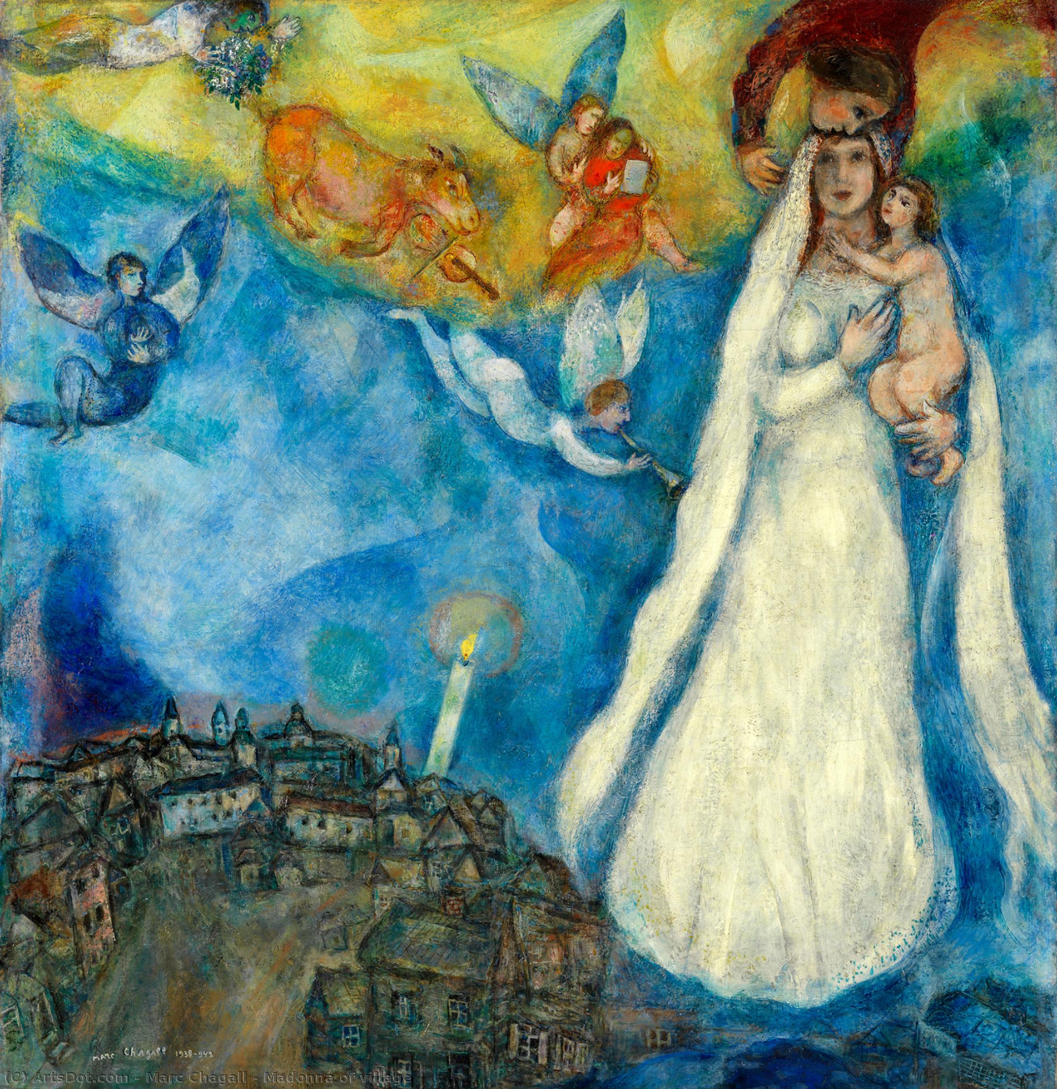 Madonna Of Village — Marc Chagall