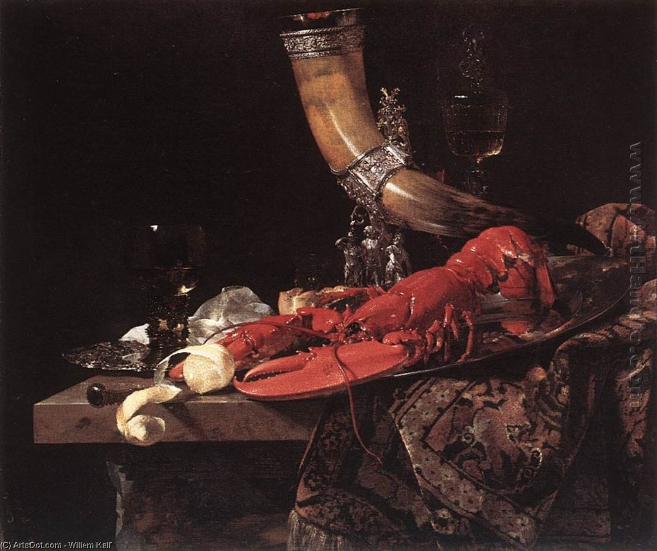 Still-life With Drinking-horn — Willem Kalf