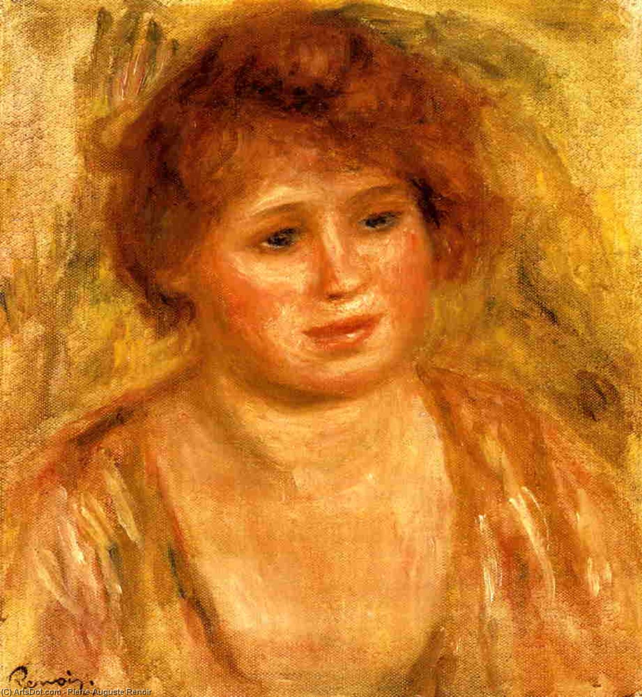 Woman's Head 2 — Pierre-auguste Renoir