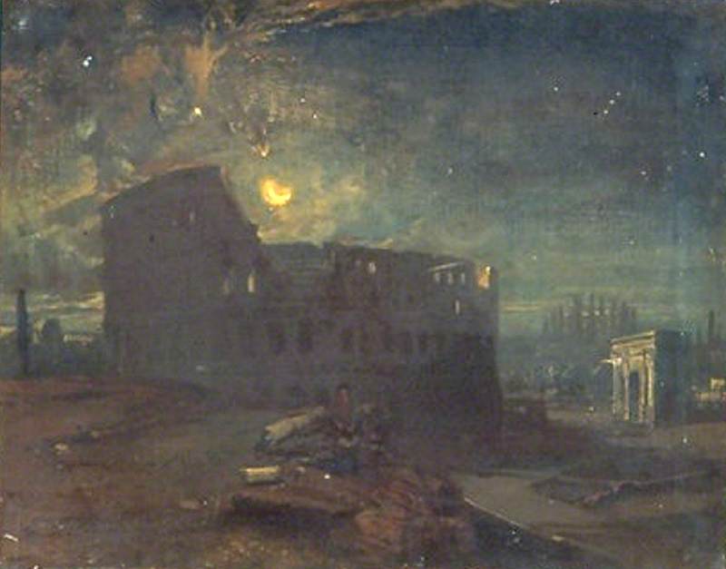 The Coliseum By Moonlight, Rome, Italy — Frederick Lee Bridell