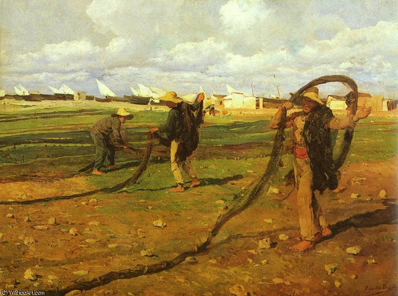 Pescadores Recgiendo Las Redes — Joaquín Sorolla Y Bastida