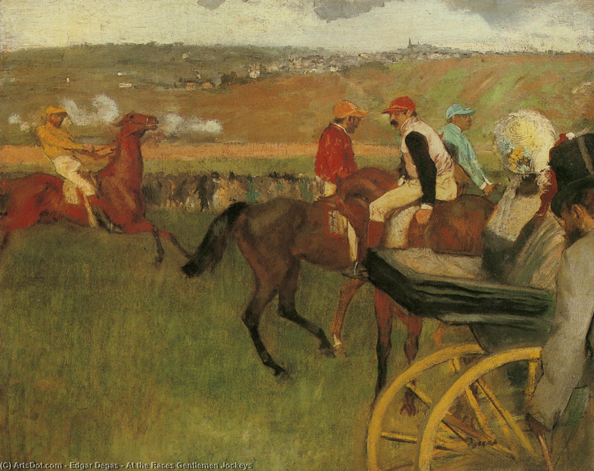 Bei Den Rennen, Herren Jockey — Hilaire-germain-edgar Degas