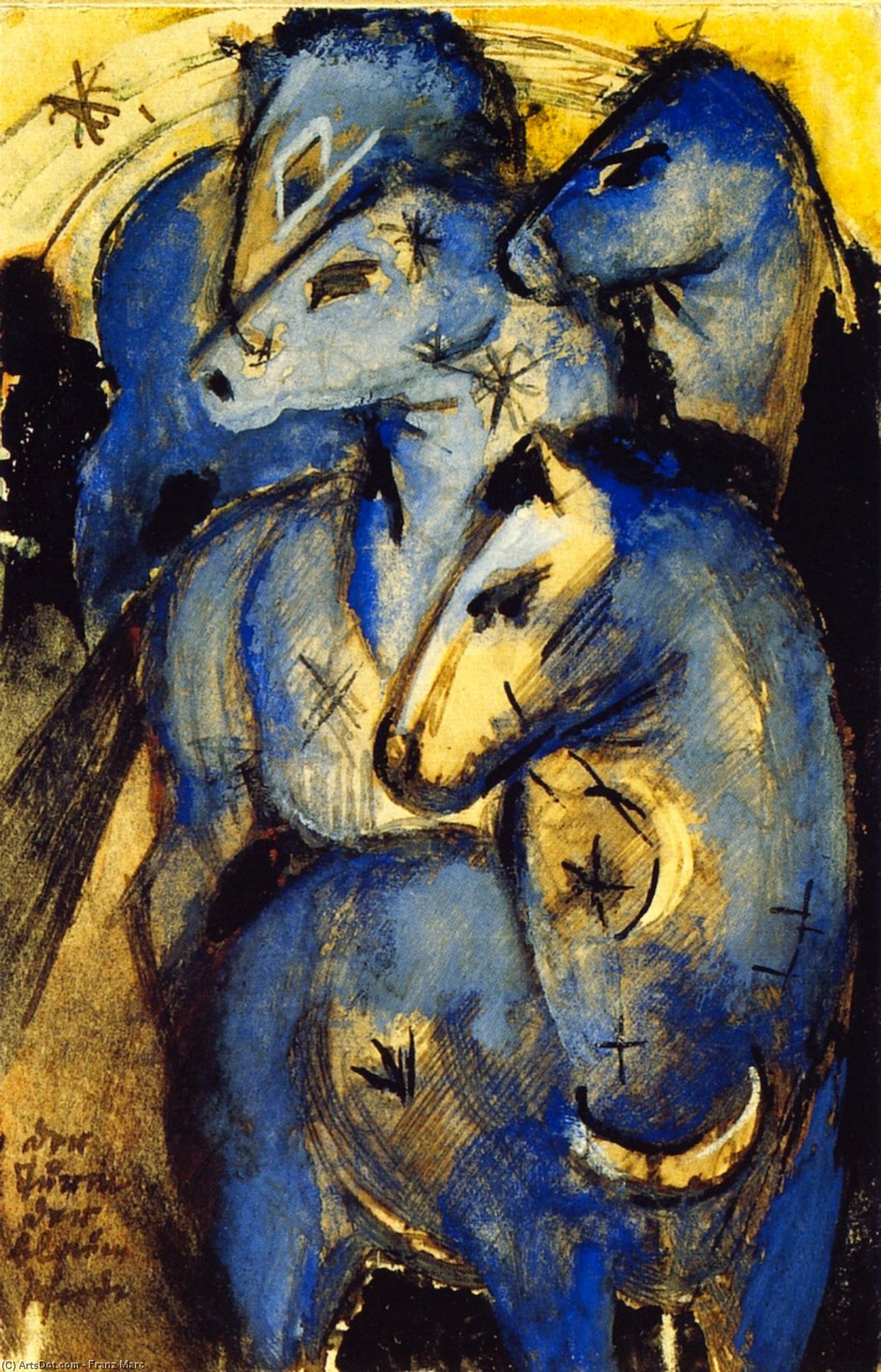 The Tower Of Blue Horses — Franz Marc