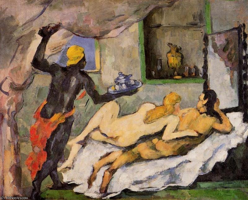 Afternoon On Naples With A Black Servant — Paul Cézanne