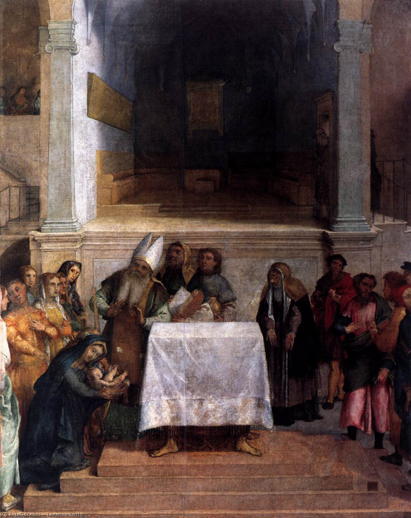 Presentation In The Temple — Lorenzo Lotto