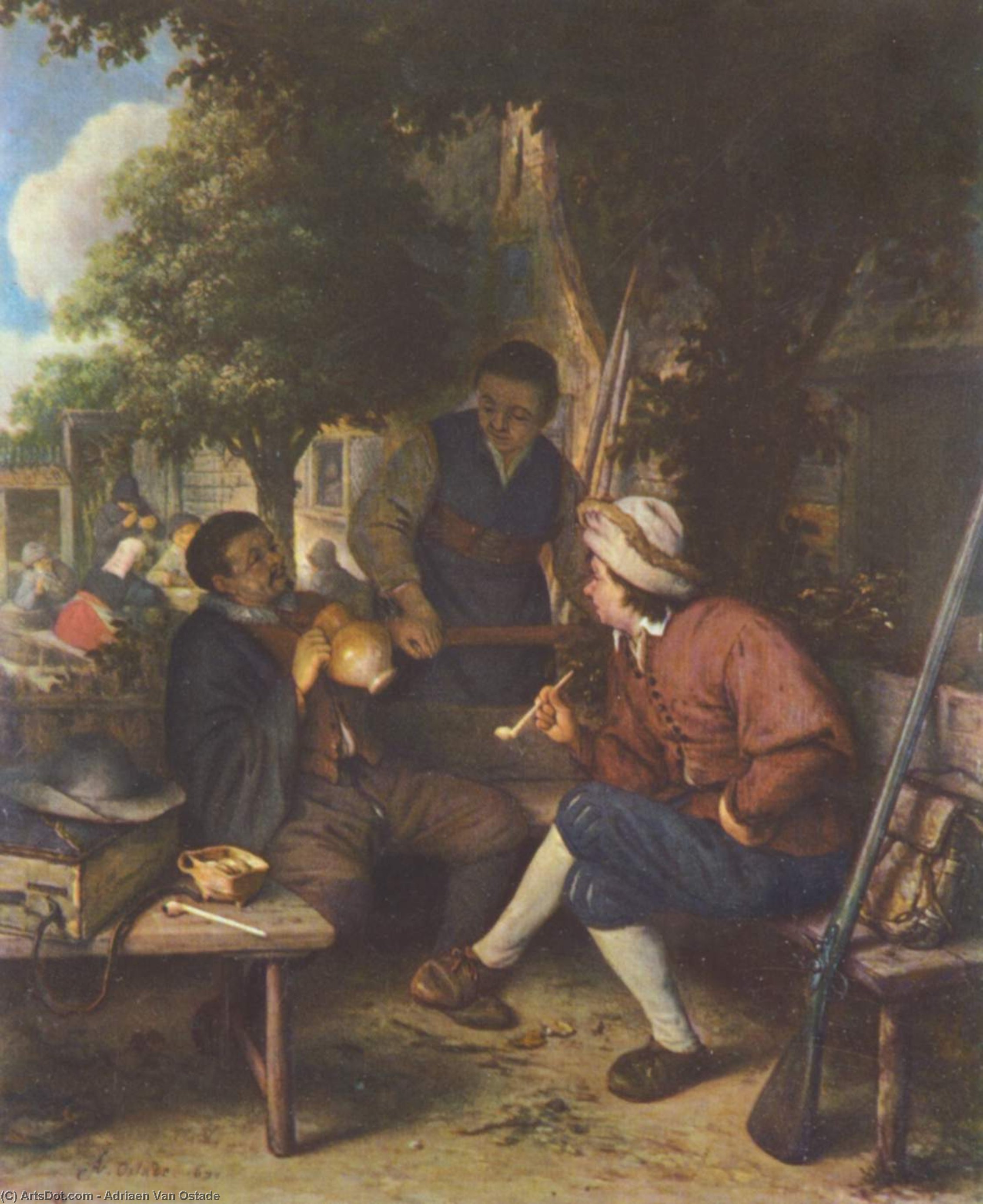 Resting Travellers — Adriaen Van Ostade